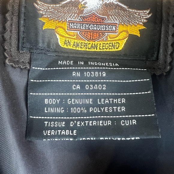 Harley Genuine leather Vest - Picture 4 of 5